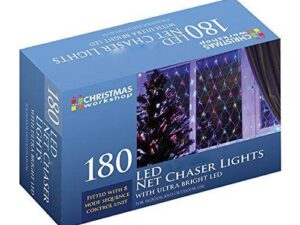 Christmas Workshop 86590 180 LED Chaser Net Lights - Warm White