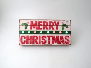 XMAS SIGN MERRY CHRISTMAS LED