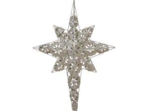 Christmas Metal Star Glamour With Lights 58cm - Image 1