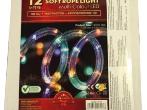 Christmas Rope Light 12m Multicoloured - Image 1
