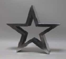 Star Metal Standing Silver Christmas - Image 1