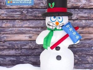 INFLATABLE SHIVERING SNOWMAN - Image 1