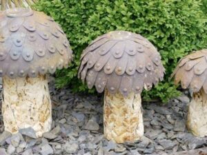 Mushroom Family Garden Ornaments