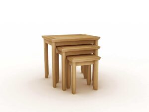 Chelsea Oak Nest Of 3 Tables - Image 1