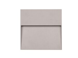 Grey Square Diffused Outdoor Wall Light