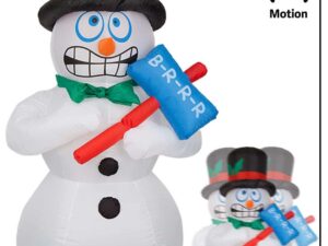 Inflatable Shivering Snowman