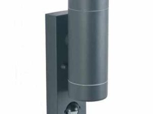 Lantana 2 Light Outdoor Sconce Sensor Grey
