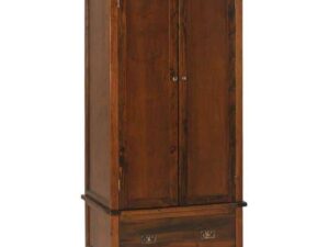 New Wooden Boston 2 Door1 Drawer Wardrobe Traditional Dark Antique - Image 1