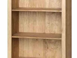 Wooden Cotswold Tall Bookcase With 4 Shelves Pine