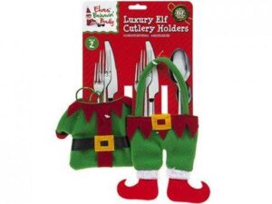 Set of 2 Luxury Elf Cutlery Holders