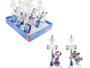 Colour LED Santa/Snowman - 2 Assorted