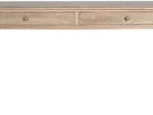 DARWIN NATURAL ASH 2 DRAWER DESK CONSOLE TABLE - Image 1