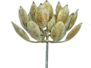 Lotus Garden Ornament Wind Spinner - 190cm - Image 1