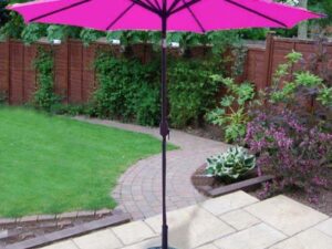 PARASOL 2.7M CRANK & TILT PINK - Image 1
