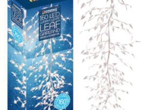 Christmas Leaf Garland 160 LED - Image 1