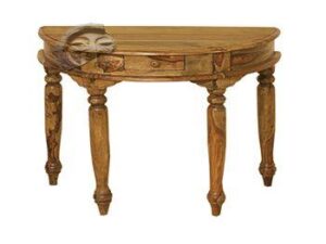 Jali Half Round Console Table - Image 1