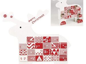 Advent Calendar Wooden Reindeer - Image 1