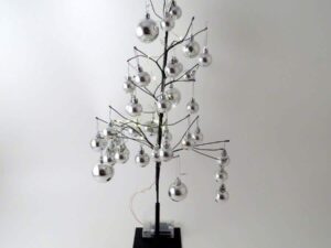 CHRISTMAS TREE SILVER BALL LED