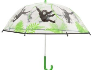 Kids Transparent Monkey Umbrella - Image 1