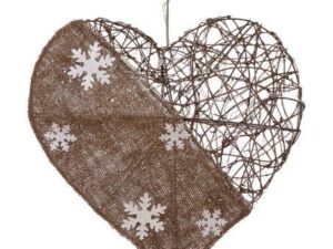 Christmas Heart Glamour With Lights 40cm - Image 1