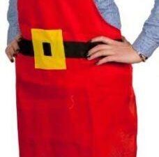 Santa Suit Novelty Christmas Apron - Image 1