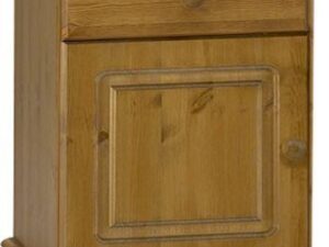 Dumfries Pine 1 Drawer 1 Door Bedside Unit - Flat-Pack
