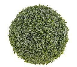 Leaf Ball With Snow Finish 28CM - Image 1