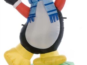 Penguin on Present Inflatable 180cm (6ft) - Image 1