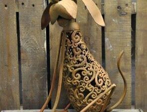 Rusty Dog 16" Inch Garden Outdoor Ornament