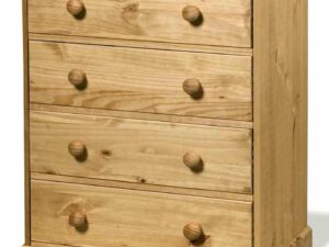 Wooden Cotswold 4 Drawer Chest Pine