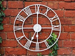 Kingfisher White Garden Clock - Image 1