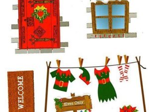 Elf House Stickers Christmas Elf Corner Novelty Accessories - Image 1
