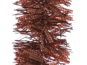 Christmas Tinsel Chunky Gingham 2m