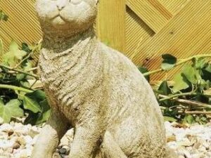 STONE GARDEN CAT ORNAMENT - CLICK & COLLECT ONLY - Image 1