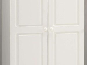 Dumfries White 2 Door 2 Drawer Wardrobe - Flat-Pack - Image 1