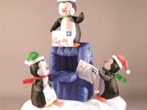 Inflatable Penguins Mailbox 5ft - Image 1