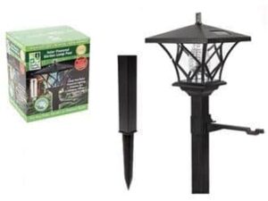 Garden Solar Lamp Post Bracket Outdoor Garden Wall Fence Shed Lobby Path Light - Image 1