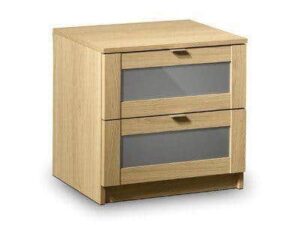 Strada 2 Drawer Bedside Table - Image 1