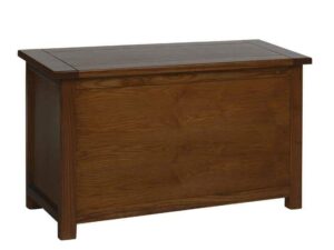 New Wooden Boston Traditional Storage Box Ottoman - Image 1