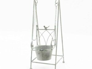 Garden Swing Bird Deisgn 61cm Lead Colour Planter - Image 1
