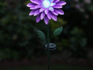Creekwood 48021 Solar Flower Stake Light, Blue Daisy, 10 x 24 x 90 cm - Image 1
