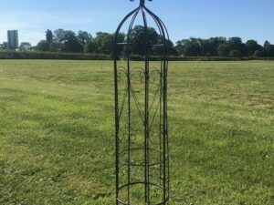 Obelisk Black Metal Round Small Set of 2 - 47" - Image 1