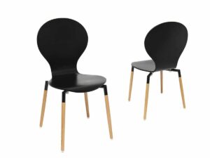 Naples Dining Chair Black (Set of 2) - Image 1