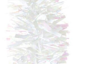 Christmas Tinsel Luxury White 2m