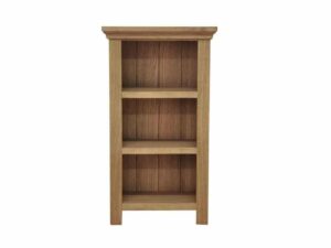 Alcester Oak Dining Small Narrow Bookcase - Image 1