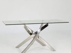 Kalmar Glass Rectangular Dining Table - Image 1