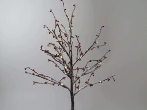 XMAS SNOW TREE WITH BERRYS 60CM