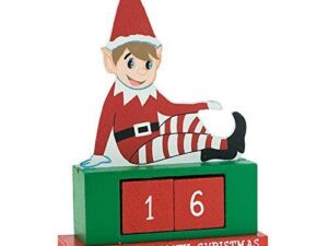 Wooden Elf Advent Counter - Image 1