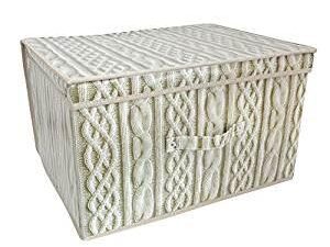 Cable Knit Print Storage Box - Image 1