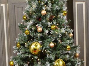 6Ft Pre-Lit Christmas Tree Scandinavian Blue Spruce - Image 1